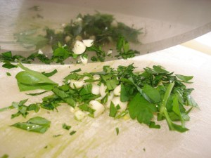 Chopped Garlic and Parsley