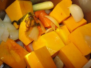 Saute` vegetables for 20 minutes.