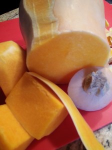 Peeling an acorn squash is effortless to do!